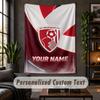 Arazzo da Parete Stampa Calcio Brentford Testo Nome Personalizzato Appeso a Parete Decorazione per la Casa