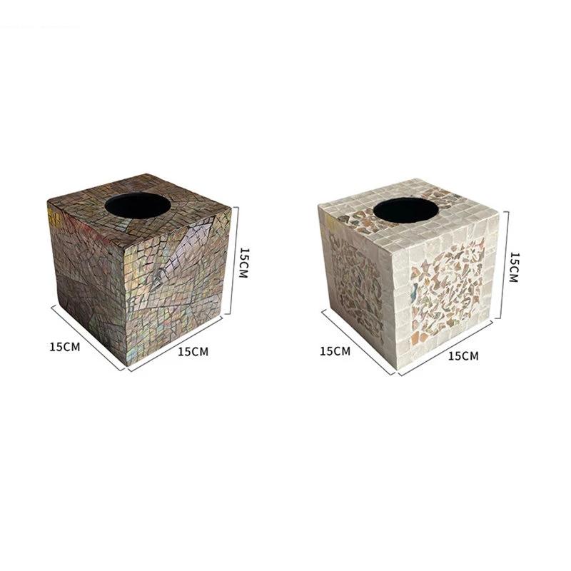 Light Luxury Tissue Box Household Extractable Napkin Paper Living Room Table Decorative Ornaments