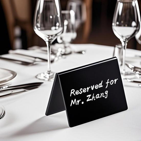 12Pcs Mini Chalkboard Sign with Marker Pens Dry-Erase Desktop Blackboard