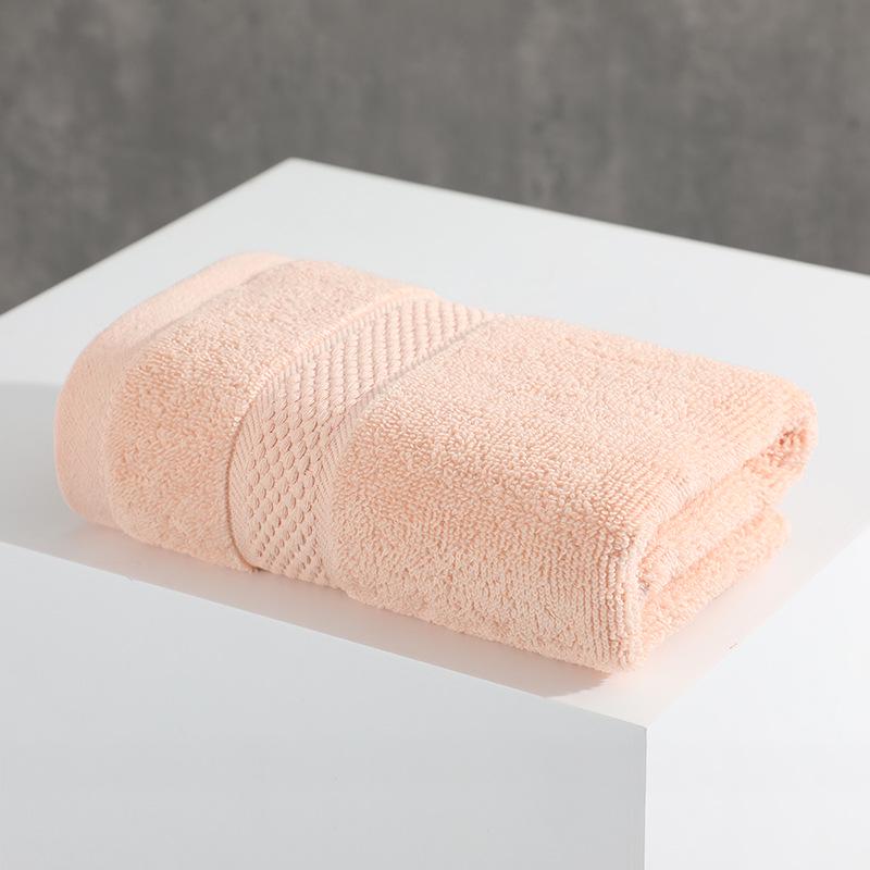 Embroidery Soft Absorbent Face Towel: Thickened Pure Cotton with Polyester Blend