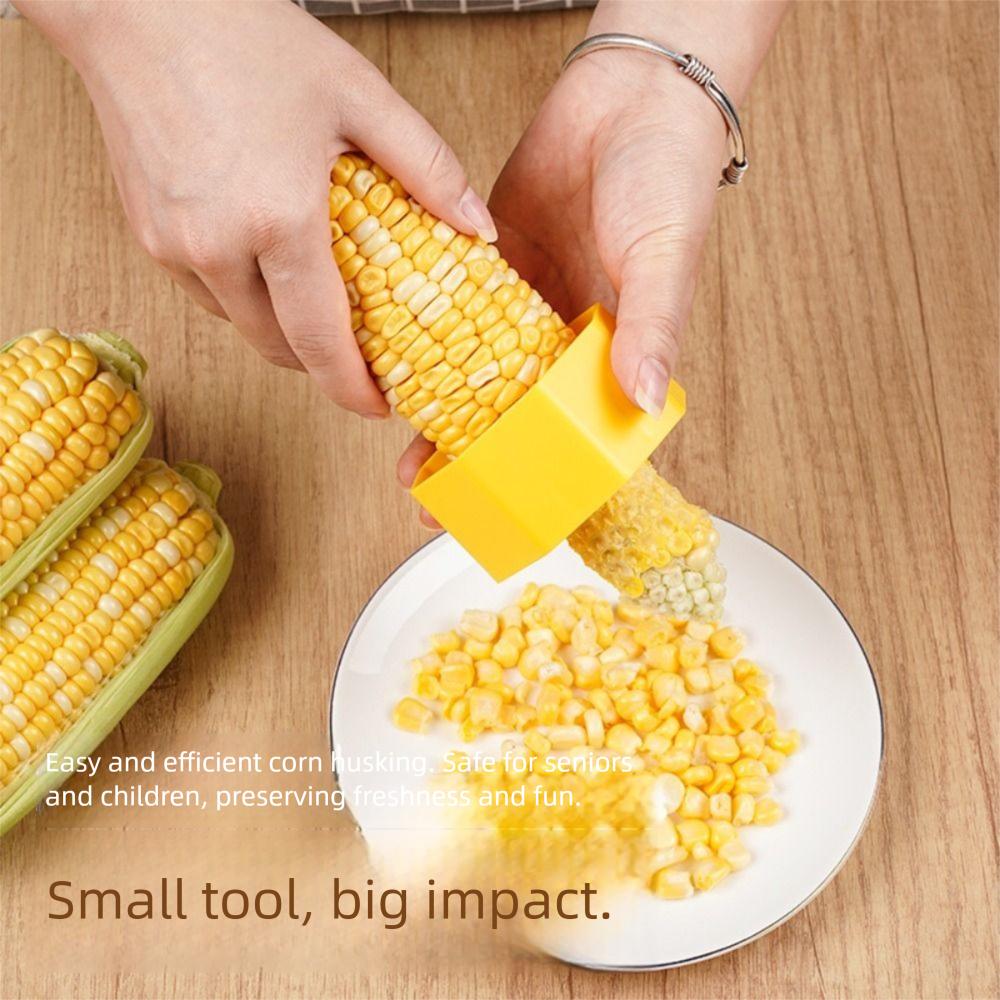 Durable Plastic Corn Cob Peeler with Ergonomic Handle Quick Removing Corn Stripper Corn Kernel Removing Planer Tool