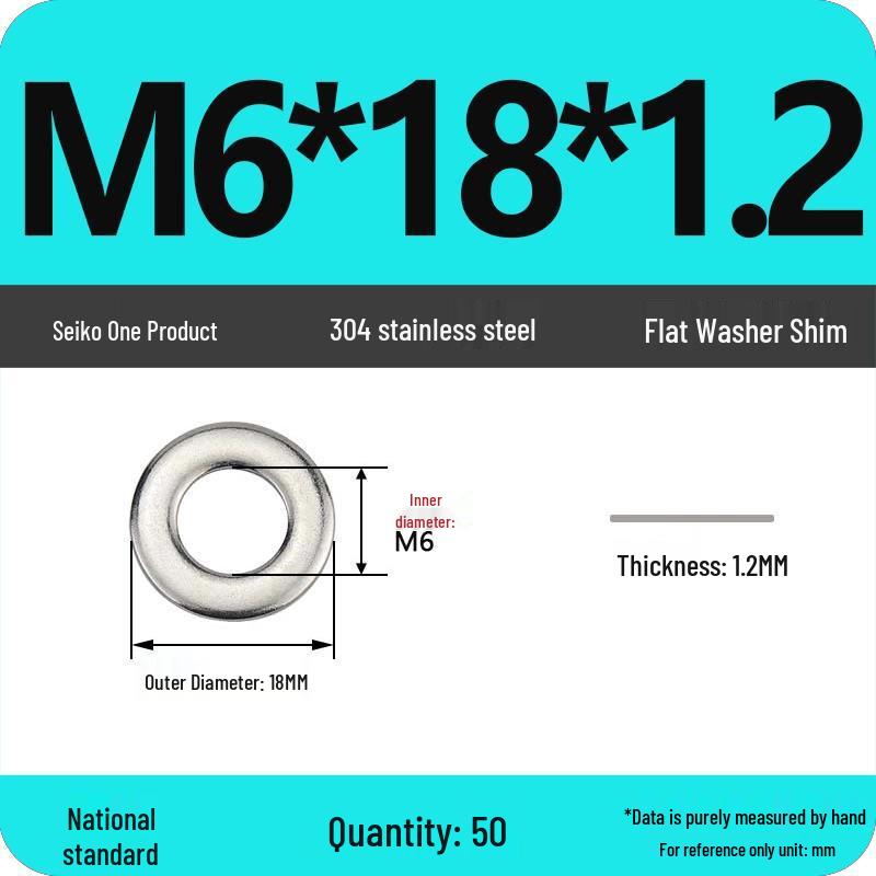 Ultra-thin 304 Stainless Steel Flat Washer Gasket