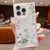 Moteblomstertrykk slankt mykt deksel til iPhone 16 Pro Max 15 Plus 14 13 Pro 12 11 Klar TPU støtsikkert silikongjennomsiktig telefondeksel