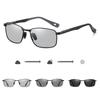 Photochromic Polarized Sunglasses for Men Women Fashion Metal Frame Driving Anti Glare UV400 Glasses GZW