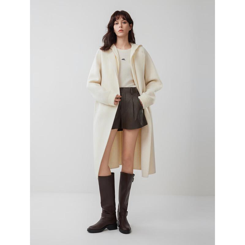 ELLE Women's French Style Wool Vest Coat
