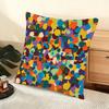 Abstract Colorful Pattern Cushion Cover Soft Short Plush Pillow Cover Smooth Cozy Texture Aesthetic Cushion Case Home Decor