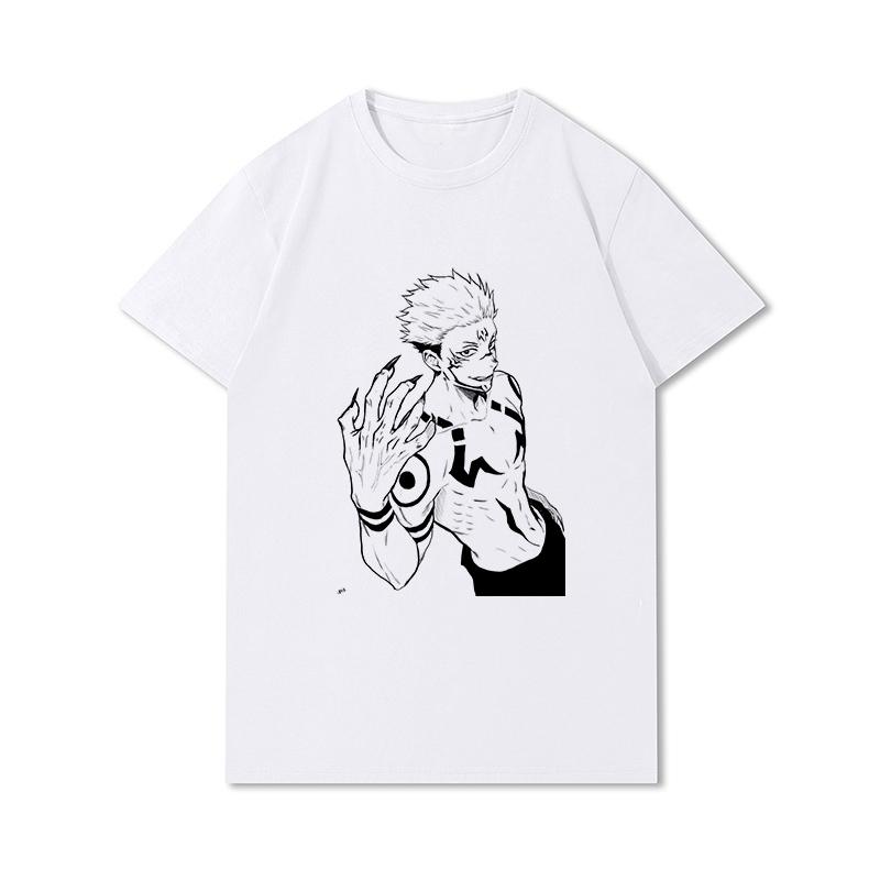 Summer Men's Clothes Printed Soft Unisex Cotton Tees Anime Summer Blouse T-Shirts Men's Fashion Tops