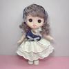 Full Body Girls' Doll with Clothes Dolly Girl Dress Up Toys Baby Doll 20cm Dress Doll  Children