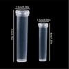 100Pcs Transparent Plastic Flower Preservation Pipe with Caps Nutritional Flower Tube  Flowers Decor