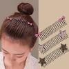 Rhinestone U Shape Hair Styling Comb Star Spring Hair Comb Fashion Fixed Combs  Girls
