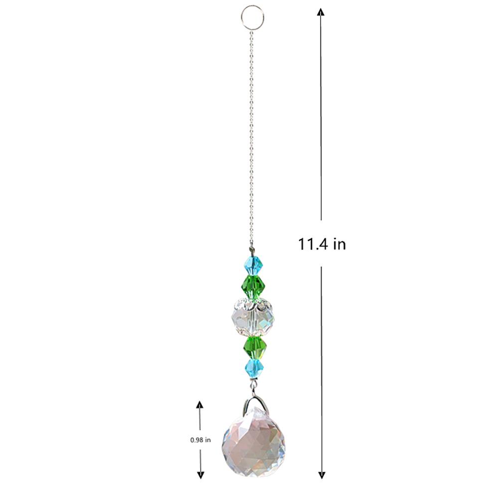 Hanging Crystal Windchimes Handmade Life Tree Pendant Craft Chain Window Car Hanging Ornament Home Outdoor Garden Decor