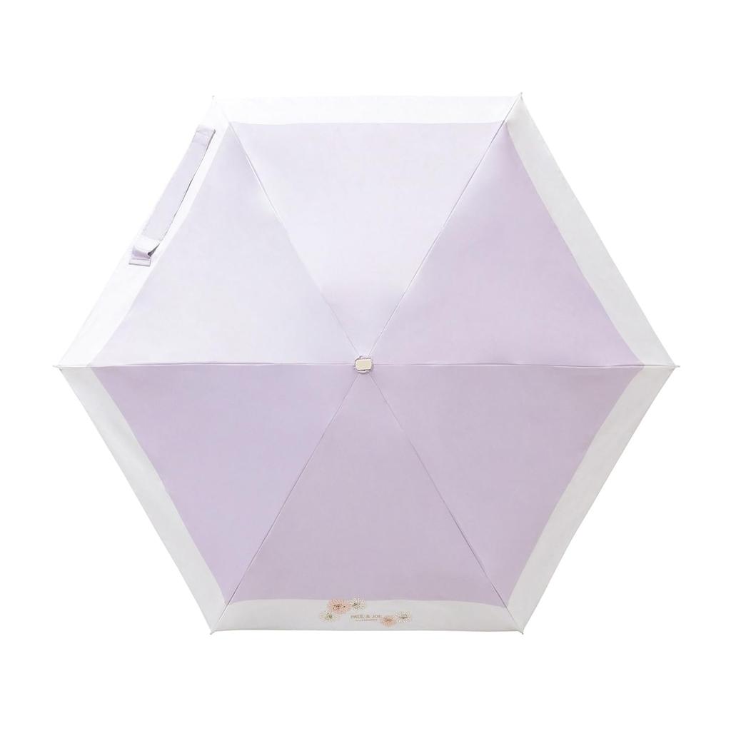 PAUL JOE ACCESSOIRES Sun and Rain Umbrella Folding Umbrella Light Blocking Heat Blocking UV 50cm Web Exclusive Compact Chrysanthemum 12135 Bicolor