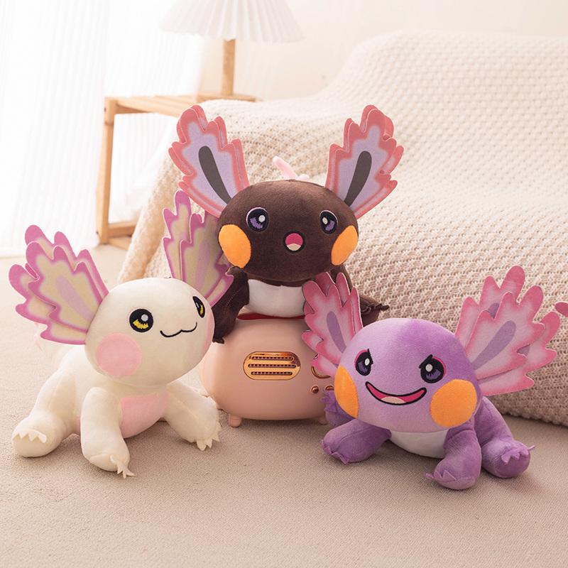 New Axolotl Plush Toy Plush Stuffed Animal Hexagonal Salamander Toy Doll Room Decoration Kids Birthday Christmas Gift