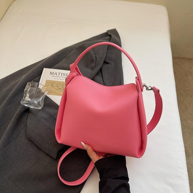 Popular bag women's new versatile simple messenger bag portable bucket bag