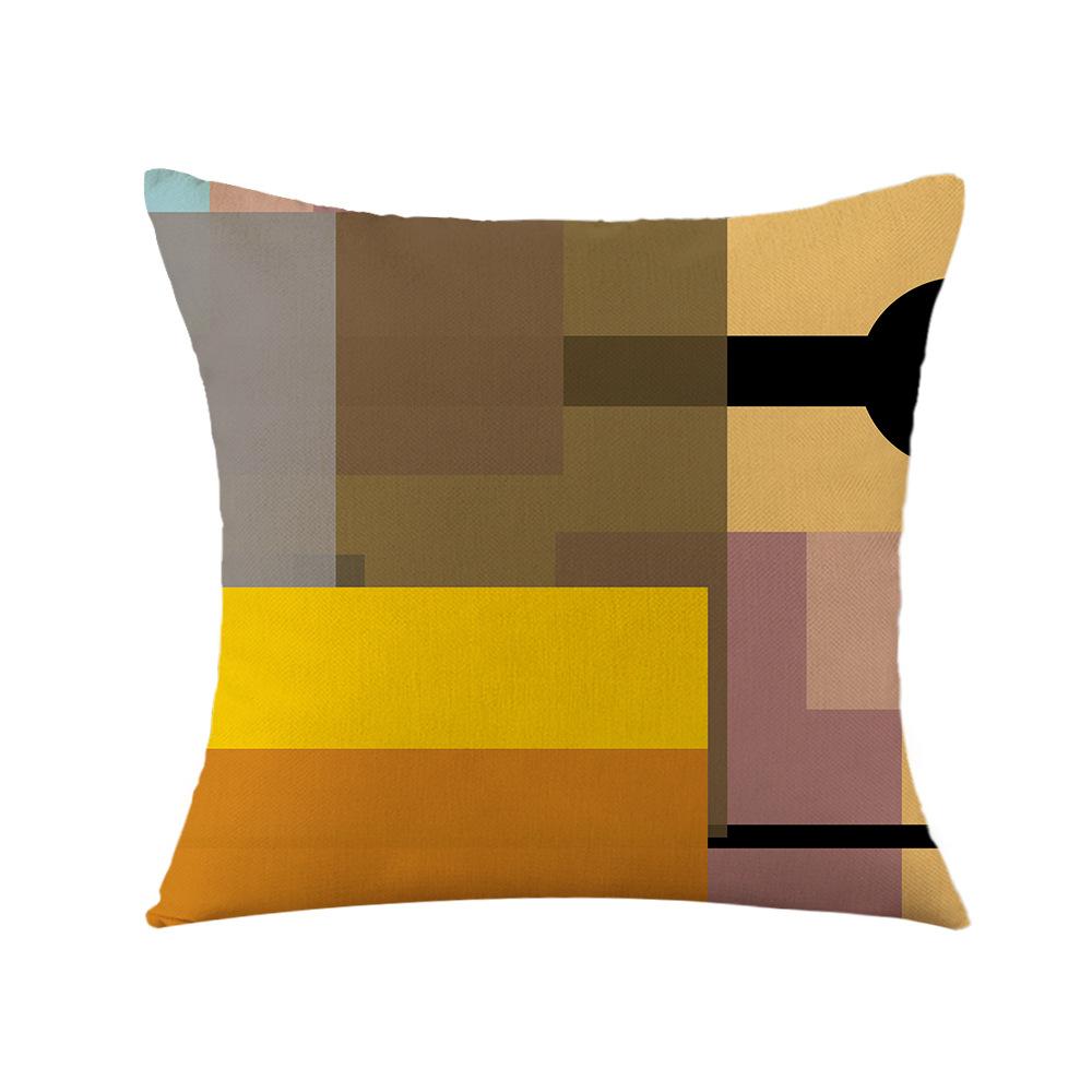 Geometrischer roter Kissenbezug Büro Kissen Sofa Kissen Bettseite Rückenlehne Kissenbezug