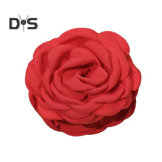 Gheare de păr cu flori de trandafir 3D Dinți anti-alunecare Aderență puternică din spate Cap Clip de păr mare Rechin duș Gheară de păr Accesorii pentru păr