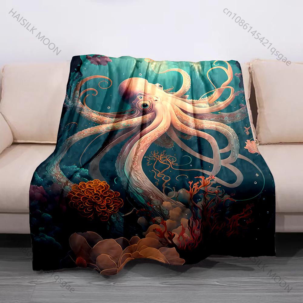 

1PC Three koi circling teal water Print Blanket Flannel Material Soft Warm for All Seasons Home Outdoor Camping Picnics RV 75x90cm