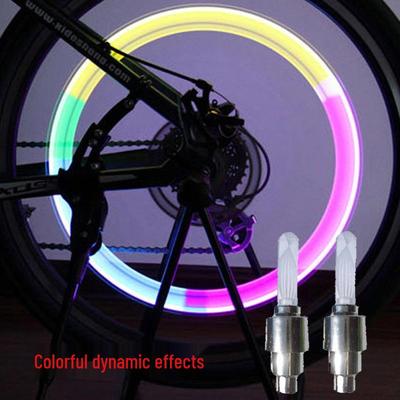 Bicycle LED Spoke Light: Colorful Luminous Wheel Valve for Mountain Bike Night Riding