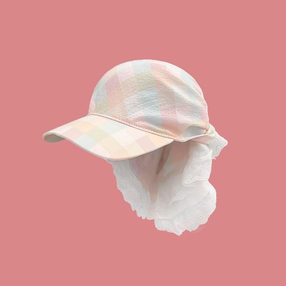 Sunshade Korean Headscarf Baseball Hat Dopamine Style Strappy Bandana Hat  Streetwear