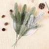 5/10 buc ace de pin artificiale ramuri Crăciun zăpadă înghețată plante false crenguțe de pin tulpină DIY coroană casă grădină decorațiuni