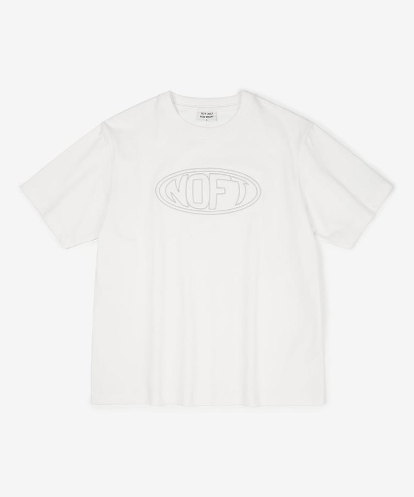 NOT ONLY FOR TODAY Oval Noft Embroidered Short Sleeve T-Shirt (3 Colors)