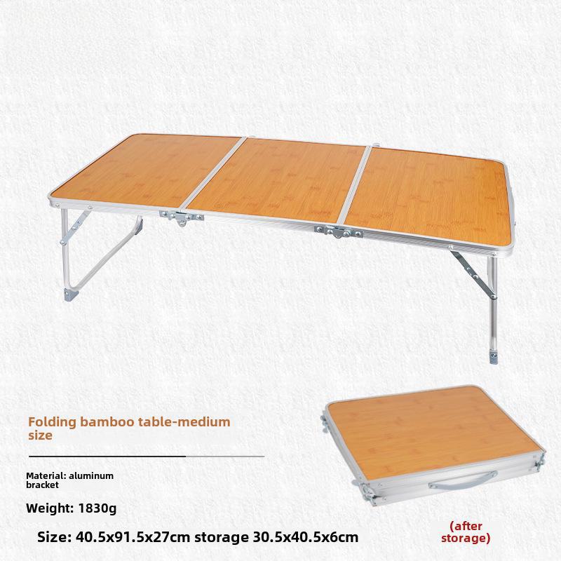 

Компактный складной бамбуковый переносной стол для кемпинга и пикников