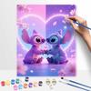 Disney Stitch oil painting hand painting coloring painting handmade diy home decoration gift