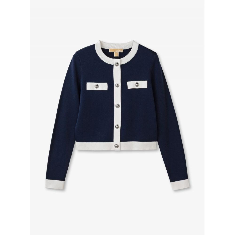 

Michael Kors Trim Dome Snap Jacket Js5616q5zv6990 Midnight Blue S