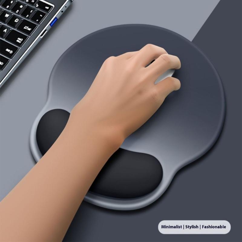 Ergonomic Mouse Wrist Pad Comfortable Breathable Silicone Computer Mouse Wrist Rest Ergonomic Support for Desk Office