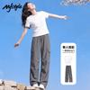 MJ STYLE Women's Cotton Short-Sleeve Top & Wide-Leg Pants Set