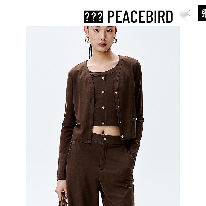 Peacebird Women s Knit V-Neck Top XS