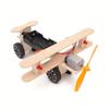 Bicolor Taxiing Airplane Airplane Toy Primary and Secondary School Manual Science Experimental Model 12 Years Old+