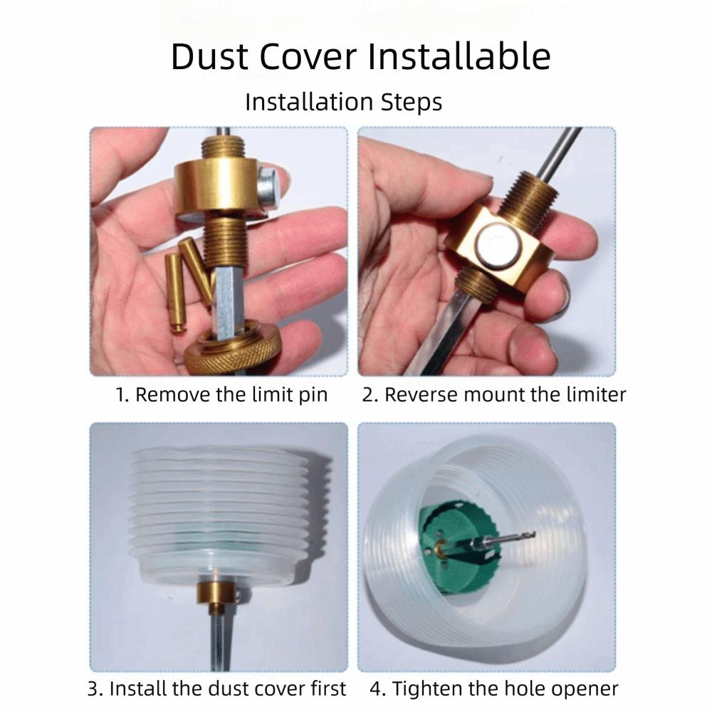 Hexagon Shank Quick-Release Hole Opener Bi-Metal Construction Drill Bit  Downlight Installation