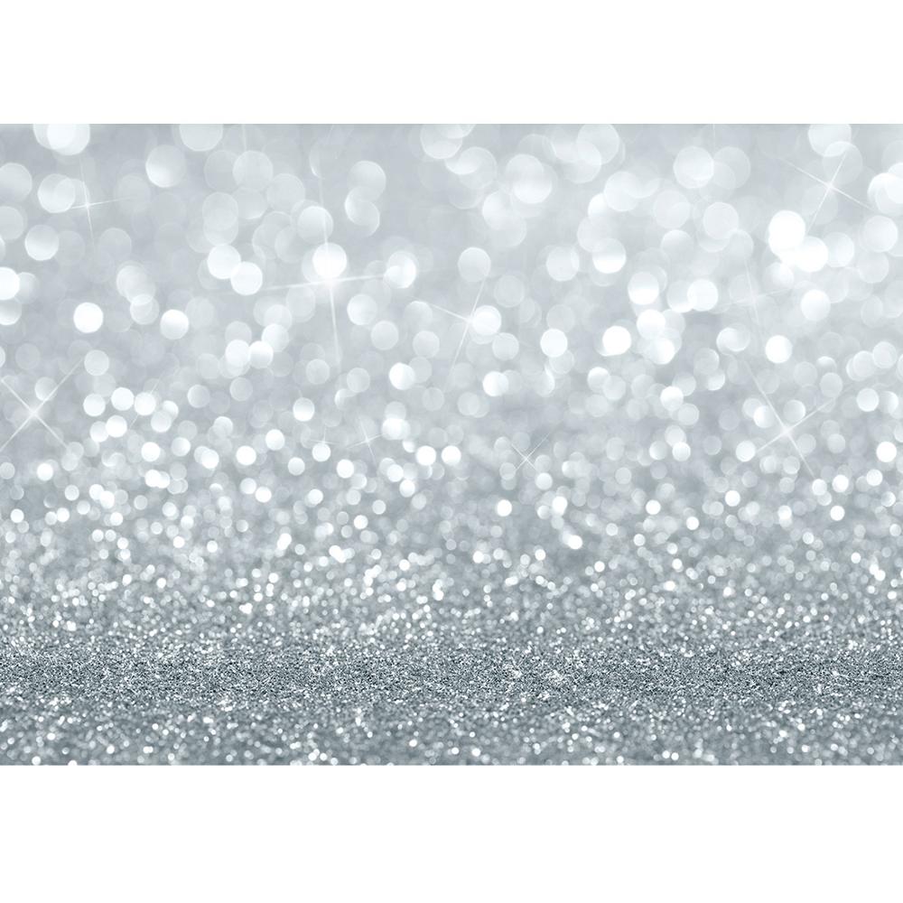 Silver Bokeh Glitters Portrait Children Photography Backgrounds Vinyl Photo Backdrops For Photo Studio Baby Shower Photobooth