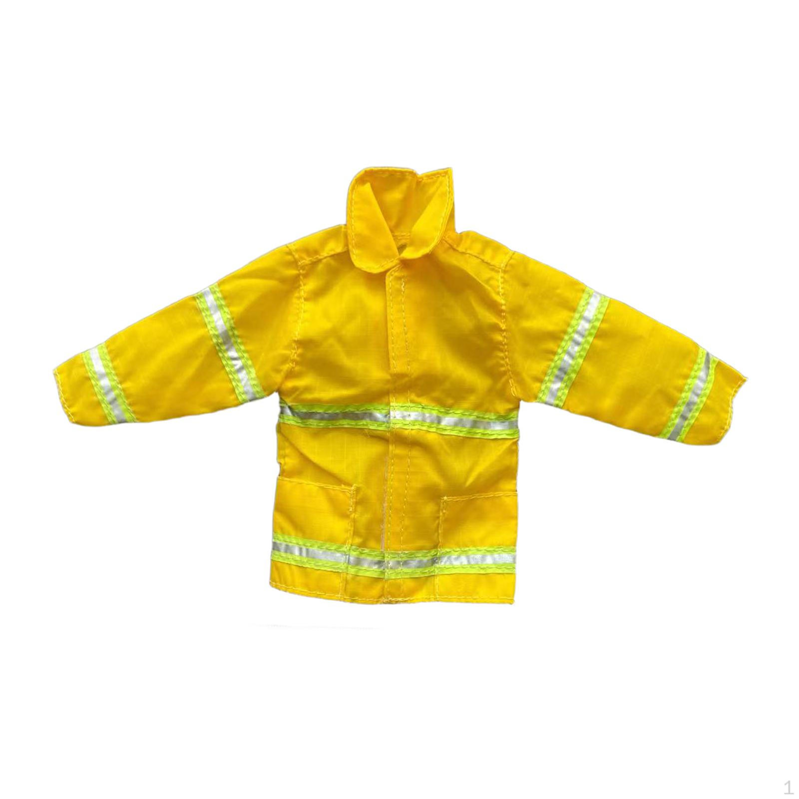 

Мужское пальто пожарного масштаба 1/6, верхняя часть униформы, косплей, ретро, стильная мода, повседневная одежда, наряжаться пожарным