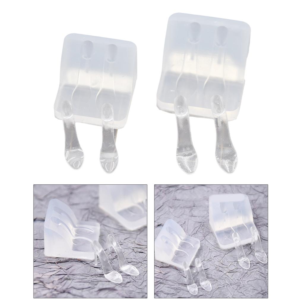Portable UV High-Heeled Shoes Shaped Silicone Mold DIY Ornaments Moulds Silicone Craft Molds Exquisite DIY Accessories