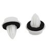 100/200 Pcs Plastic Car Door Panel Fastener Clips White Auto Bumper Fender Fastener Retainer Clips Rivet Bumper Clips