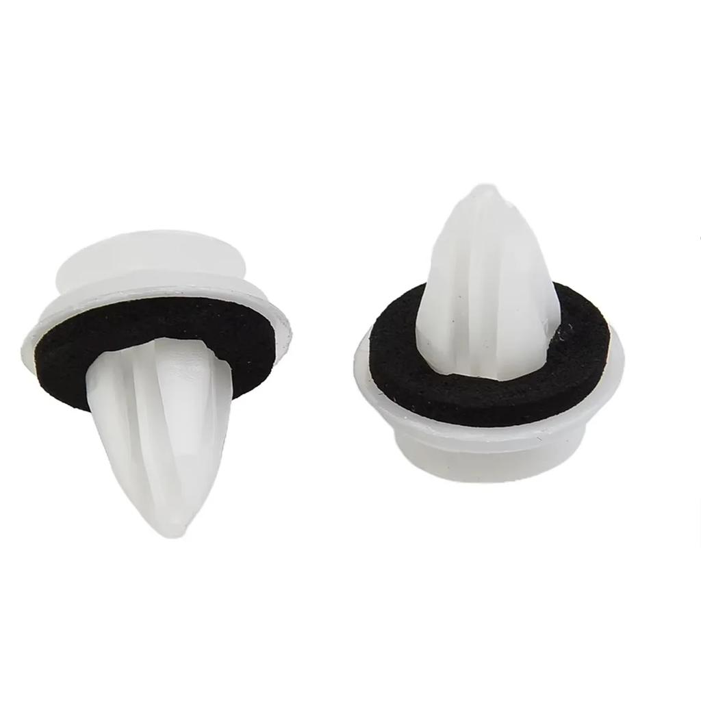 100/200 Pcs Plastic Car Door Panel Fastener Clips White Auto Bumper Fender Fastener Retainer Clips Rivet Bumper Clips