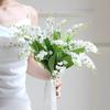 Lily of The Valley Simulation Flower, Hand-held Flower, Bouquet, Wind Chime Fake Flower, Table Flower Arrangement, Silk Flower, Coffee Table Ornament