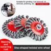 Twisted Steel Wire Wheel Abrasive 75/100mm M14 Steel Wire Cup Brush Powerful Paint Removal Rotary Tool For Angle Grinder Debu