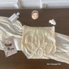High-Waisted Lace Summer Panties for Women - Plus Size, Breathable Mulberry Silk Crotch, Sexy Thin Style
