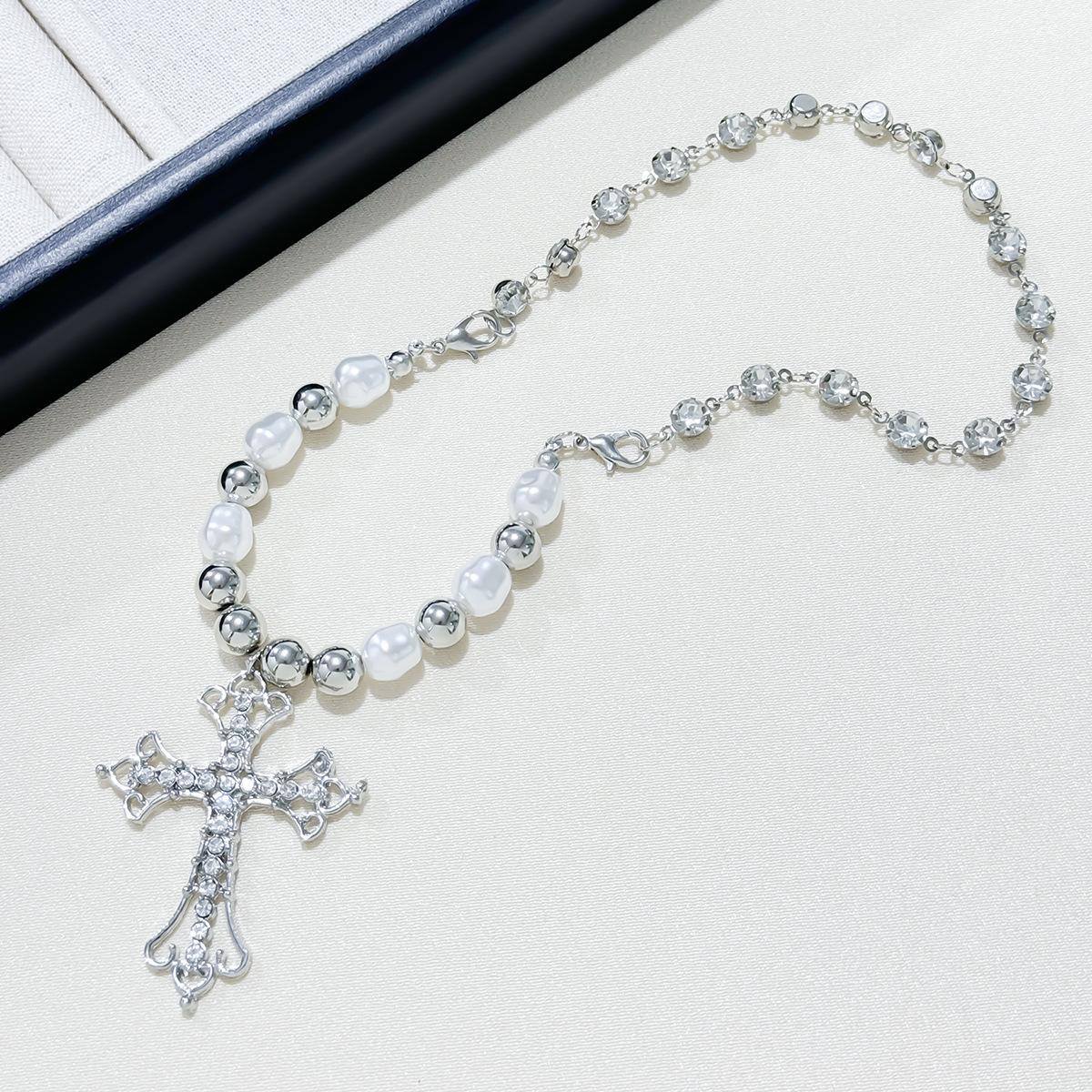 

Подвеска-крест Niche, жемчужное ожерелье, цепочка-свитер, новое милое и классное ожерелье-цепочка в виде ключицы Spice Girl.