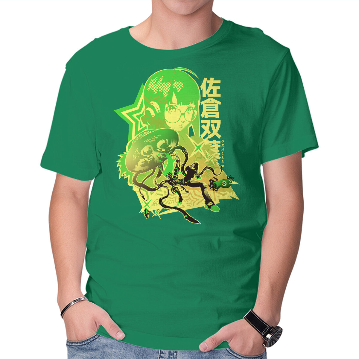 Unisex Crew Neck T-Shirt Code Name Oracle Graphic Short Sleeve Casual Tee L