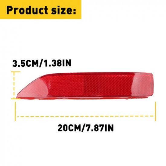 Left Driver Side Rear Reflector Bumper Light Tail Lamps For Honda CRV CR-V 07-09