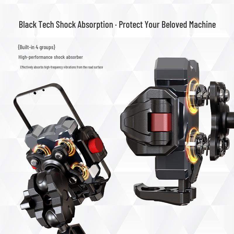 Anti-Shake Phone Mount for Delivery Riders & E-Bikes