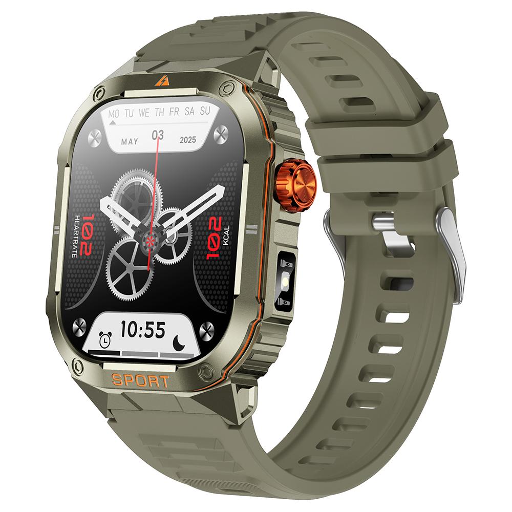 

D16 Smart Watch Multifunctional Bluetooth-Compatible Calling Waterproof Pedometer Fitness Tracker for Men Green