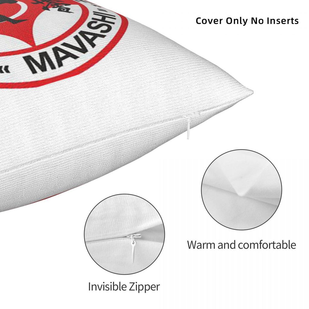 Kyokushin Karate Kanji Taijutsu Quadratischer Kissenbezug Kissenbezug Kissenbezug Überwurfkissenbezug für Zuhause Sofa Wohnzimmer