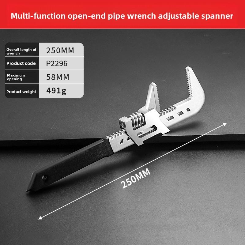 

12 -type Wrench Right Angle Wide Jaw Opening Adjustable Spanner Wrench Tools Use in Auto Construction and Home Repairs