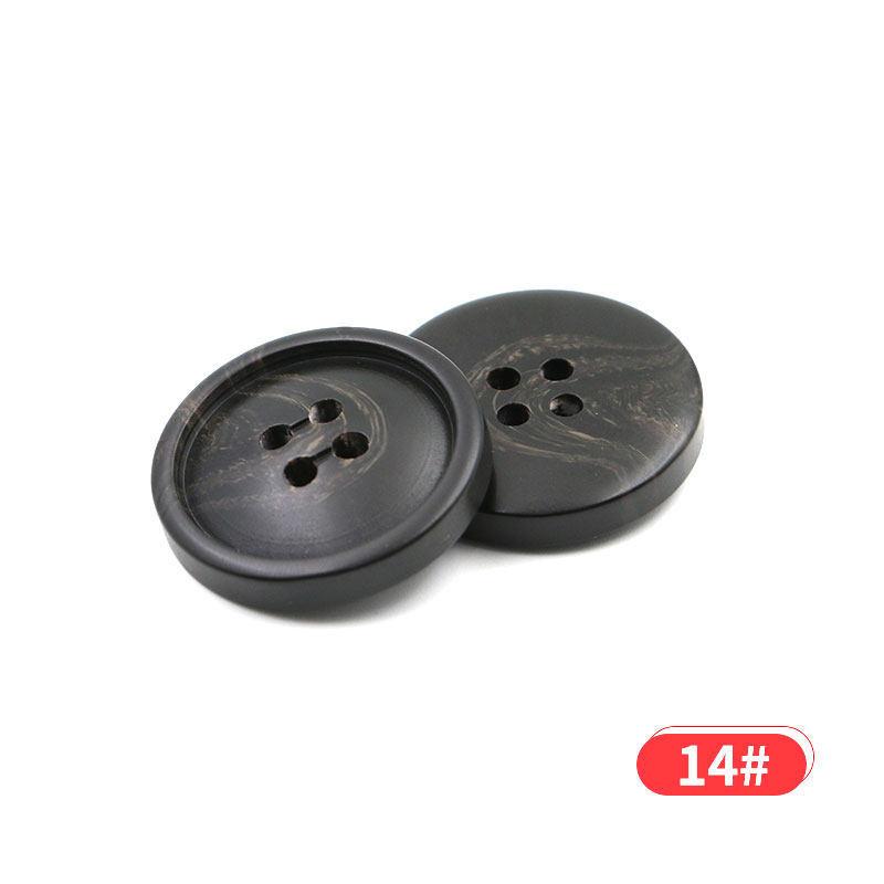Nasturi din rășină cu model negru, pentru haine, nasturi versatili pentru costum, nasturi rotunzi pentru haine de lână pentru bărbați și femei