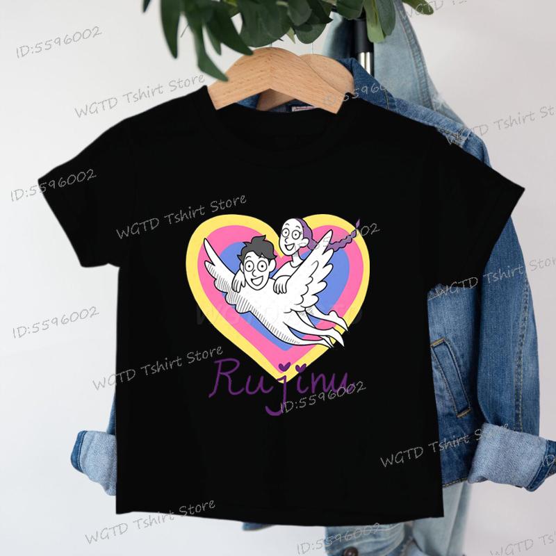 Children Clothes Girl Rujinu KPop Demon Hunters T Shirt Boy Girl Outfits Gifts Cotton Kids Tshirt Short Sleeve Fashion Movie Top